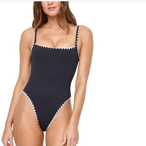 Nadia One Piece Swimsuit  Black Size L 6355